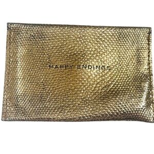 2007 Kiki de Montparnasse Slim Leather Card Case, Bronze, “Happy Endings”